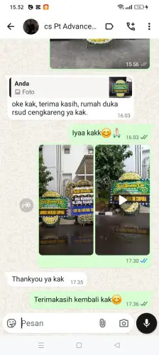 Testimonial Papan Bunga Pernikahan cikadut