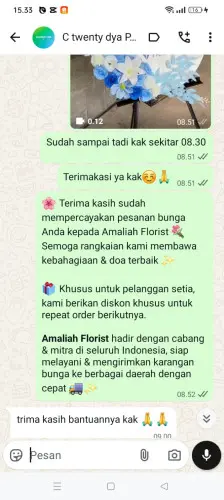 Testimonial Standing Flower cikadut