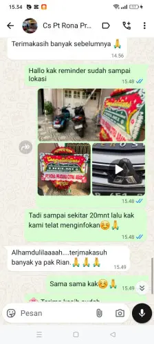 Testimonial Papan Bunga cikadut