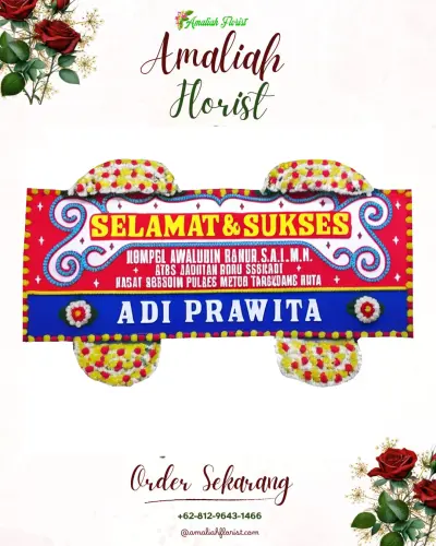 Karangan Bunga Ucapan Selamat cikadut