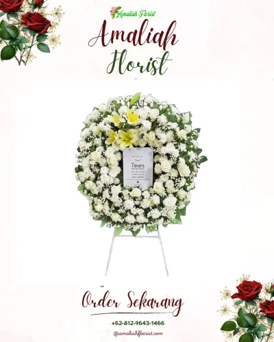 Krans Bunga Duka Cita cikadut